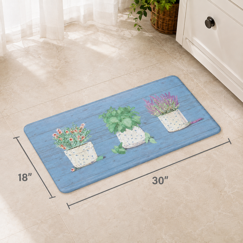 Terrazzo Botanical Comfort Kitchen Mat