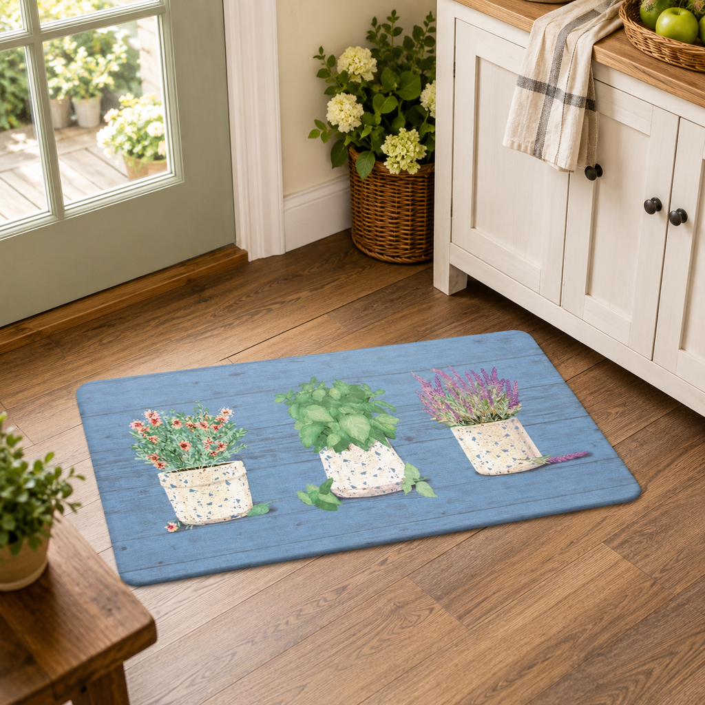 Terrazzo Botanical Comfort Kitchen Mat